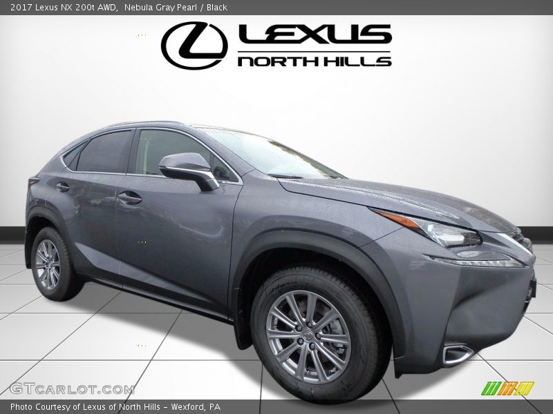 Nebula Gray Pearl / Black 2017 Lexus NX 200t AWD