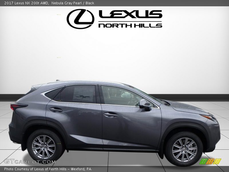Nebula Gray Pearl / Black 2017 Lexus NX 200t AWD