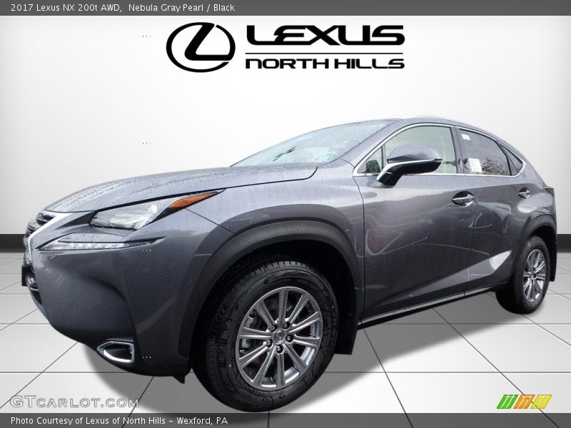 Nebula Gray Pearl / Black 2017 Lexus NX 200t AWD