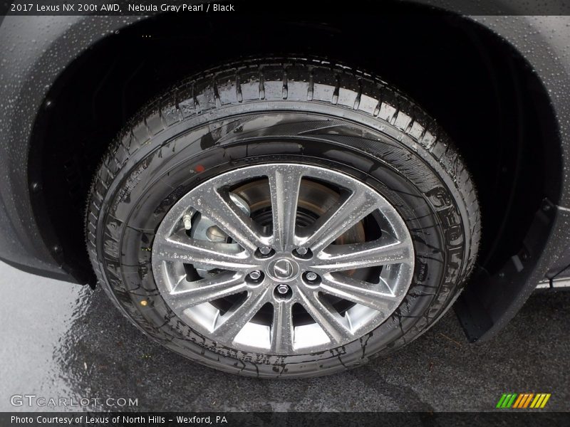 Nebula Gray Pearl / Black 2017 Lexus NX 200t AWD
