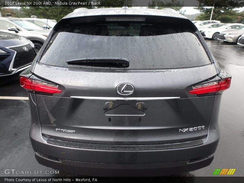 Nebula Gray Pearl / Black 2017 Lexus NX 200t AWD
