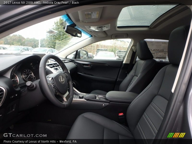 Nebula Gray Pearl / Black 2017 Lexus NX 200t AWD