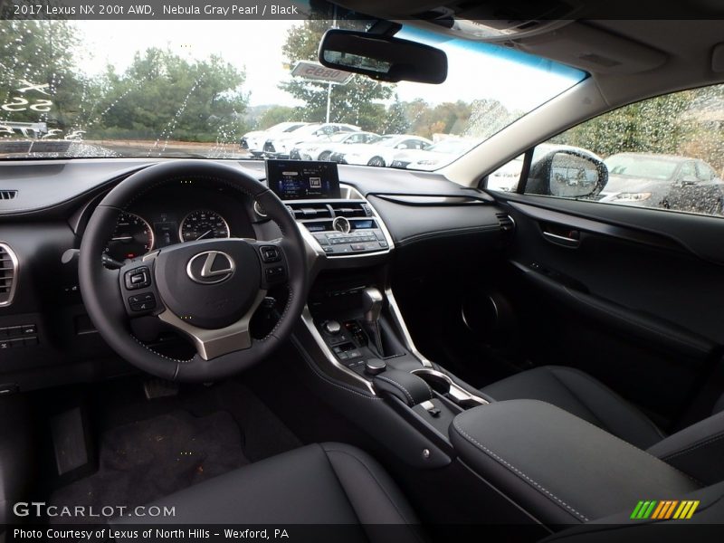 Nebula Gray Pearl / Black 2017 Lexus NX 200t AWD