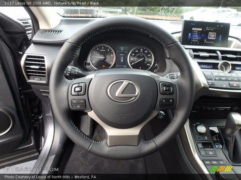 Nebula Gray Pearl / Black 2017 Lexus NX 200t AWD