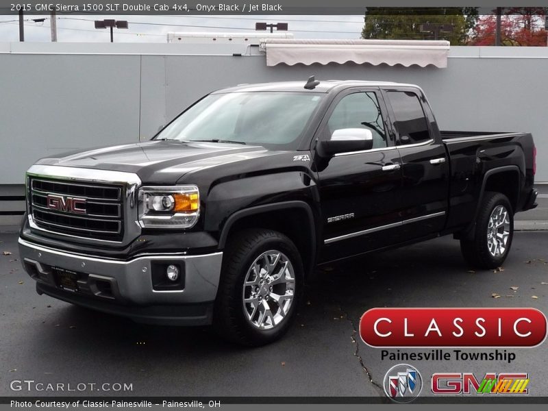 Onyx Black / Jet Black 2015 GMC Sierra 1500 SLT Double Cab 4x4
