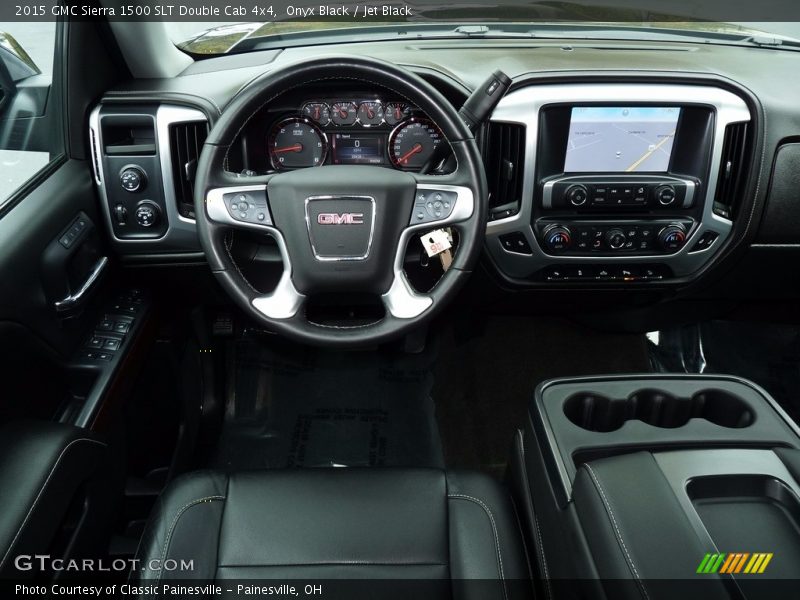 Onyx Black / Jet Black 2015 GMC Sierra 1500 SLT Double Cab 4x4
