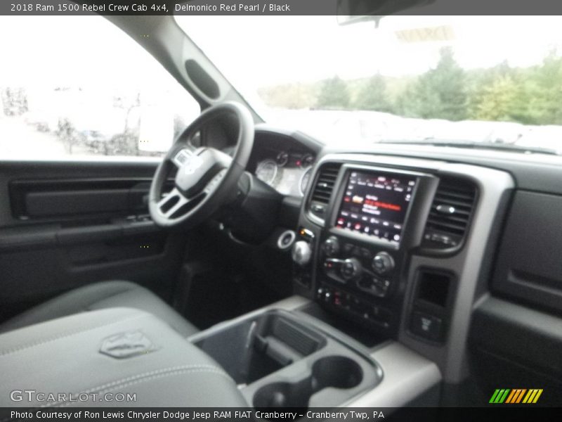 Delmonico Red Pearl / Black 2018 Ram 1500 Rebel Crew Cab 4x4