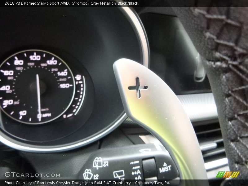 Stromboli Gray Metallic / Black/Black 2018 Alfa Romeo Stelvio Sport AWD