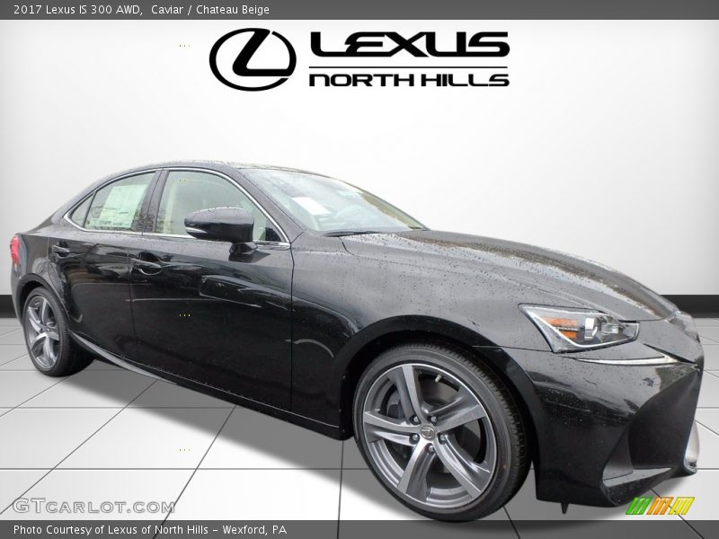 Caviar / Chateau Beige 2017 Lexus IS 300 AWD