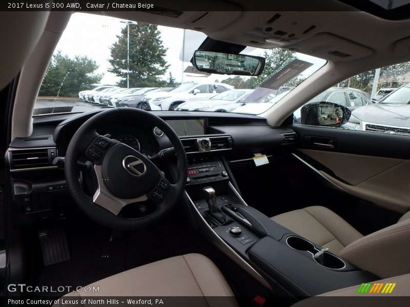 Caviar / Chateau Beige 2017 Lexus IS 300 AWD