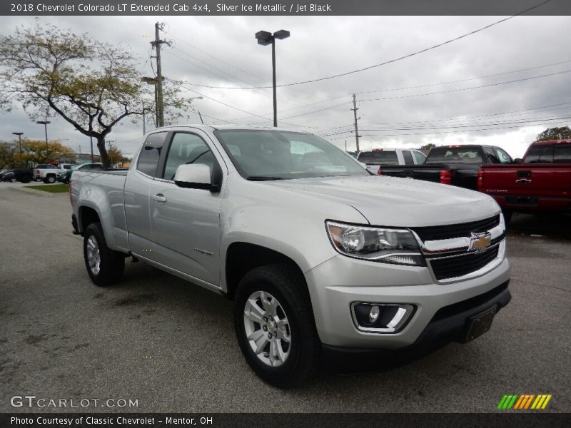 Silver Ice Metallic / Jet Black 2018 Chevrolet Colorado LT Extended Cab 4x4