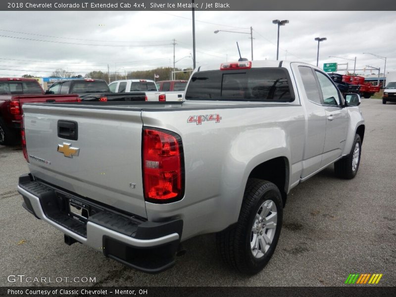 Silver Ice Metallic / Jet Black 2018 Chevrolet Colorado LT Extended Cab 4x4