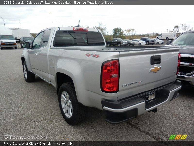 Silver Ice Metallic / Jet Black 2018 Chevrolet Colorado LT Extended Cab 4x4