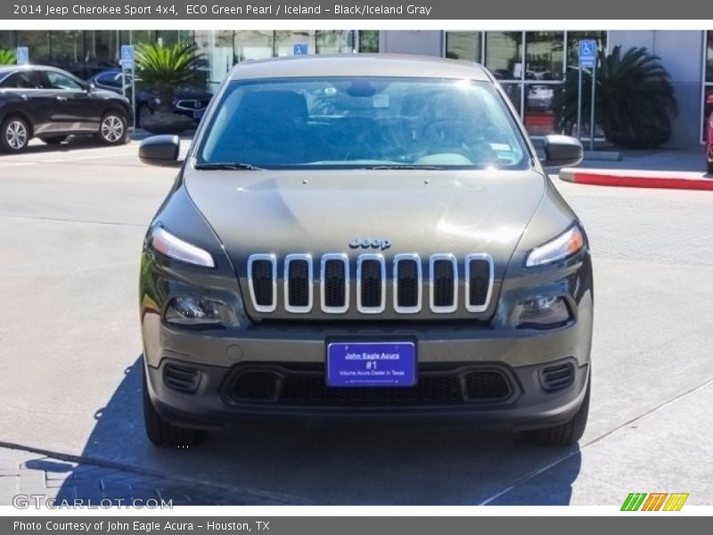 ECO Green Pearl / Iceland - Black/Iceland Gray 2014 Jeep Cherokee Sport 4x4