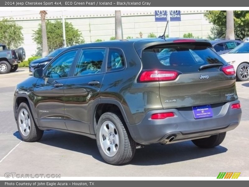 ECO Green Pearl / Iceland - Black/Iceland Gray 2014 Jeep Cherokee Sport 4x4