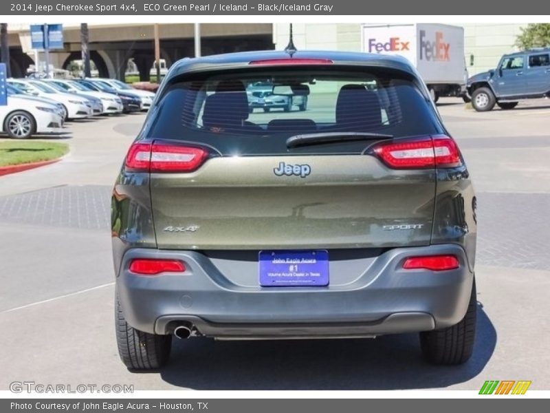 ECO Green Pearl / Iceland - Black/Iceland Gray 2014 Jeep Cherokee Sport 4x4