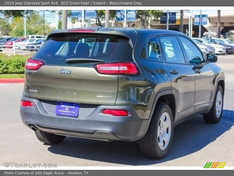 ECO Green Pearl / Iceland - Black/Iceland Gray 2014 Jeep Cherokee Sport 4x4