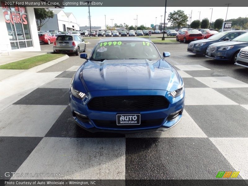 Lightning Blue / Ebony 2017 Ford Mustang V6 Coupe