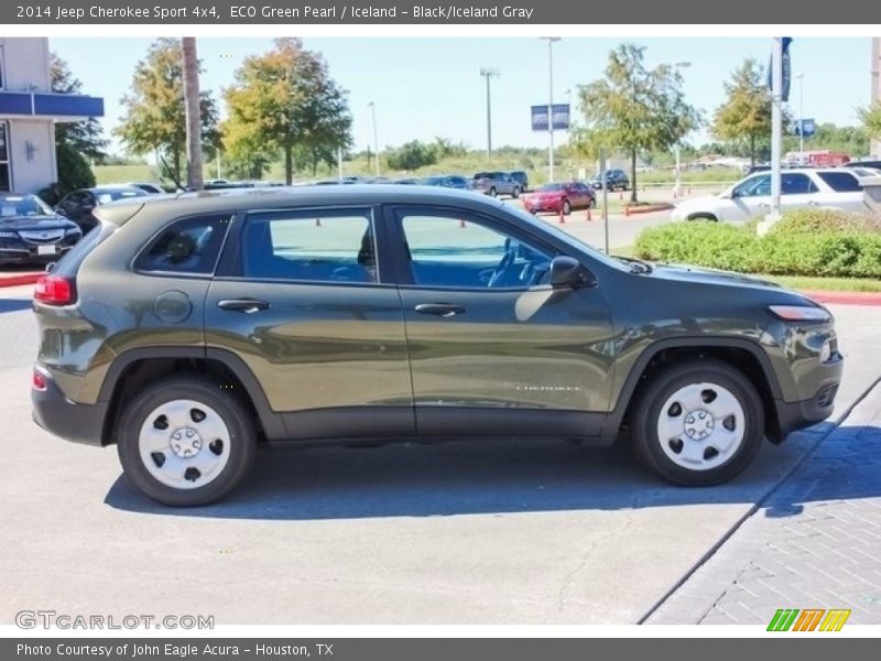 ECO Green Pearl / Iceland - Black/Iceland Gray 2014 Jeep Cherokee Sport 4x4