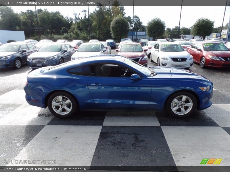 Lightning Blue / Ebony 2017 Ford Mustang V6 Coupe