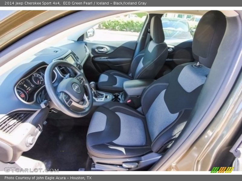 ECO Green Pearl / Iceland - Black/Iceland Gray 2014 Jeep Cherokee Sport 4x4