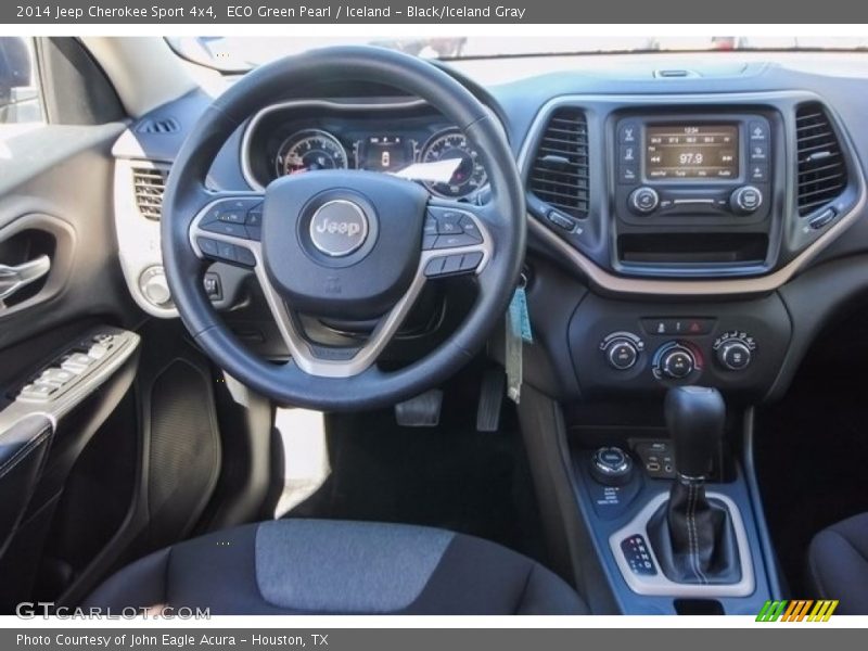 ECO Green Pearl / Iceland - Black/Iceland Gray 2014 Jeep Cherokee Sport 4x4