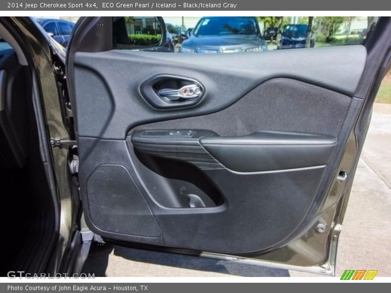 ECO Green Pearl / Iceland - Black/Iceland Gray 2014 Jeep Cherokee Sport 4x4