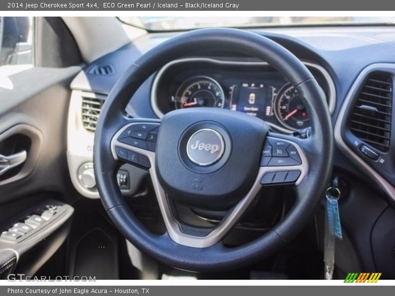 ECO Green Pearl / Iceland - Black/Iceland Gray 2014 Jeep Cherokee Sport 4x4