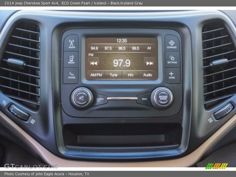 ECO Green Pearl / Iceland - Black/Iceland Gray 2014 Jeep Cherokee Sport 4x4