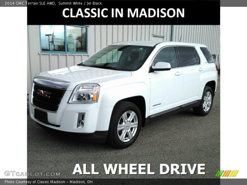Summit White / Jet Black 2014 GMC Terrain SLE AWD