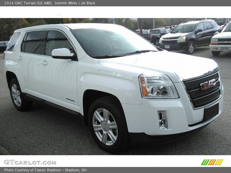 Summit White / Jet Black 2014 GMC Terrain SLE AWD