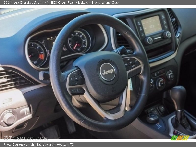 ECO Green Pearl / Iceland - Black/Iceland Gray 2014 Jeep Cherokee Sport 4x4