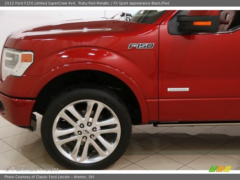 Ruby Red Metallic / FX Sport Appearance Black/Red 2013 Ford F150 Limited SuperCrew 4x4