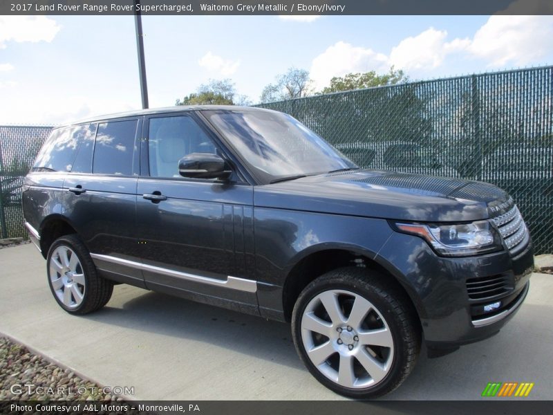 Waitomo Grey Metallic / Ebony/Ivory 2017 Land Rover Range Rover Supercharged