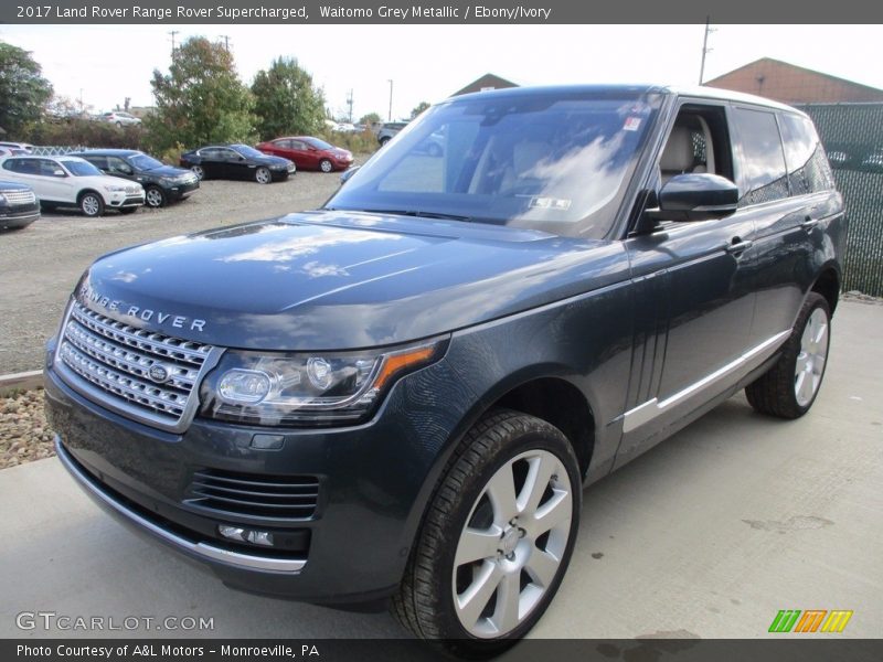 Waitomo Grey Metallic / Ebony/Ivory 2017 Land Rover Range Rover Supercharged