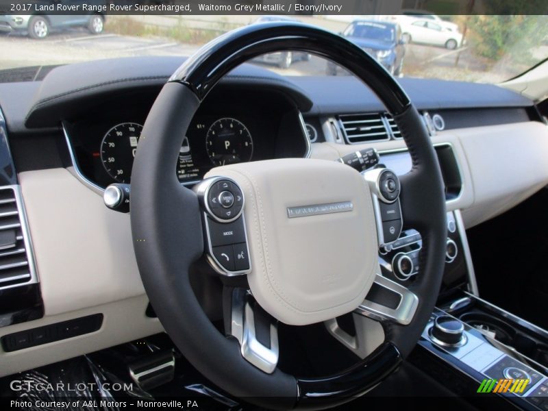 Waitomo Grey Metallic / Ebony/Ivory 2017 Land Rover Range Rover Supercharged