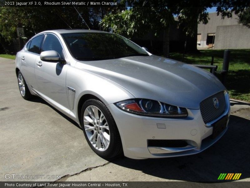 Rhodium Silver Metallic / Warm Charcoal 2013 Jaguar XF 3.0