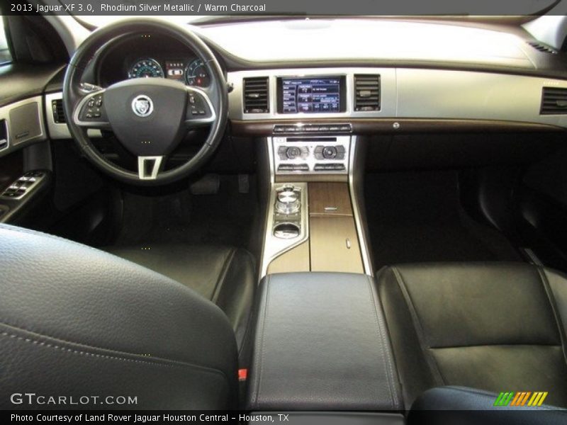 Rhodium Silver Metallic / Warm Charcoal 2013 Jaguar XF 3.0