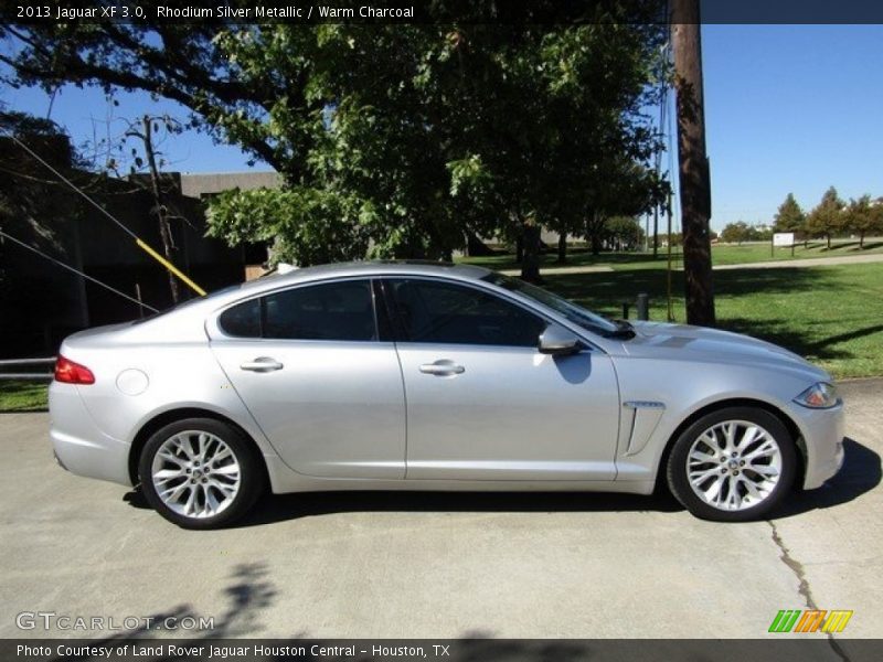 Rhodium Silver Metallic / Warm Charcoal 2013 Jaguar XF 3.0