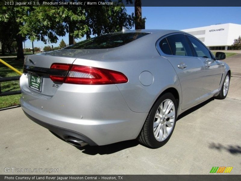 Rhodium Silver Metallic / Warm Charcoal 2013 Jaguar XF 3.0
