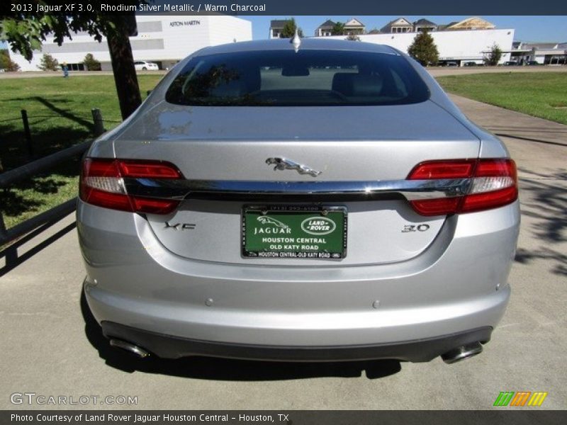 Rhodium Silver Metallic / Warm Charcoal 2013 Jaguar XF 3.0