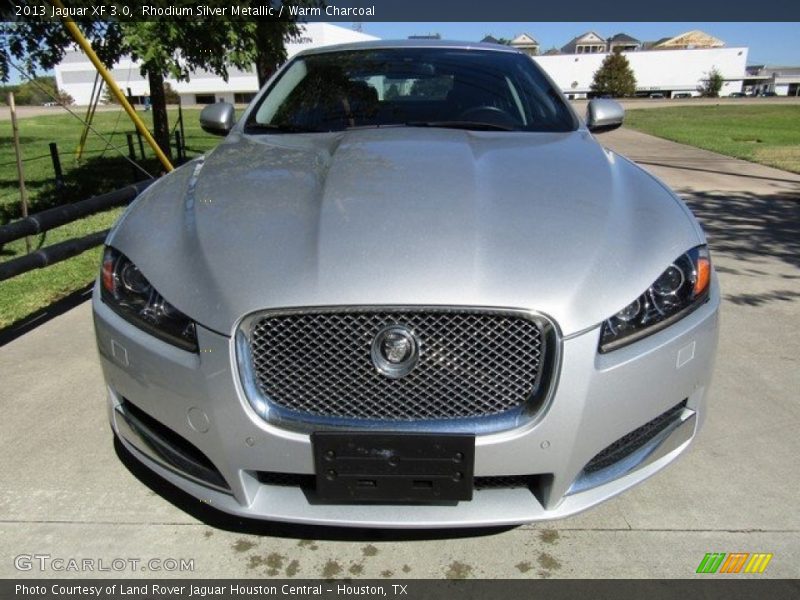 Rhodium Silver Metallic / Warm Charcoal 2013 Jaguar XF 3.0