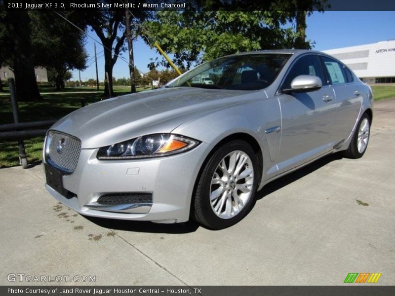 Rhodium Silver Metallic / Warm Charcoal 2013 Jaguar XF 3.0