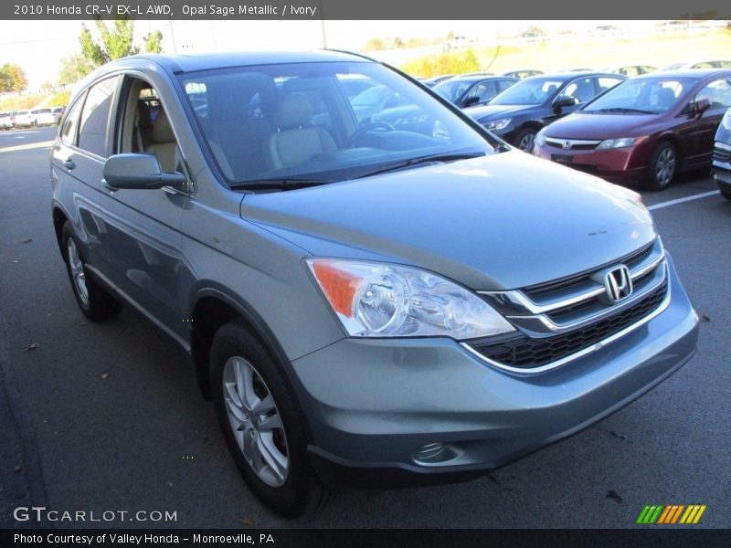 Opal Sage Metallic / Ivory 2010 Honda CR-V EX-L AWD