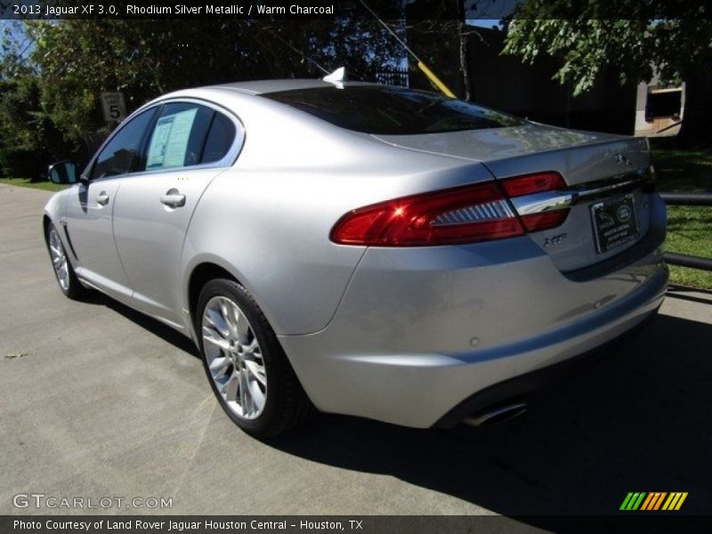 Rhodium Silver Metallic / Warm Charcoal 2013 Jaguar XF 3.0