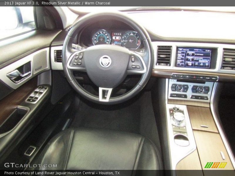 Rhodium Silver Metallic / Warm Charcoal 2013 Jaguar XF 3.0