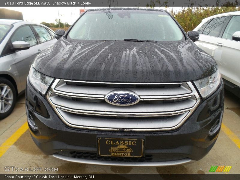 Shadow Black / Ebony 2018 Ford Edge SEL AWD