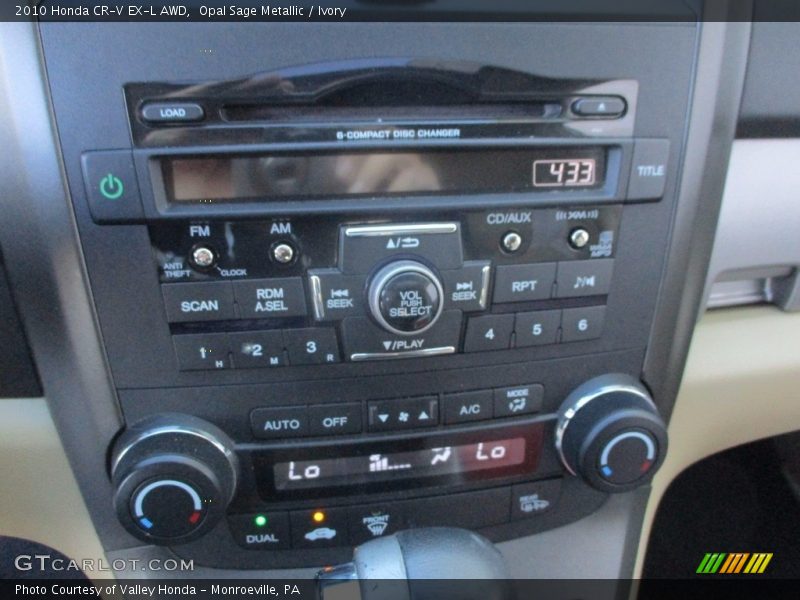 Opal Sage Metallic / Ivory 2010 Honda CR-V EX-L AWD