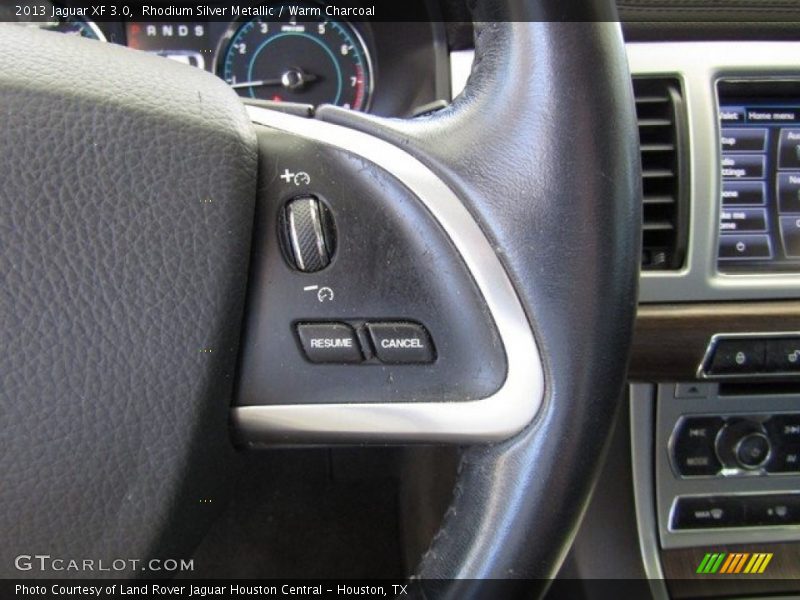 Rhodium Silver Metallic / Warm Charcoal 2013 Jaguar XF 3.0