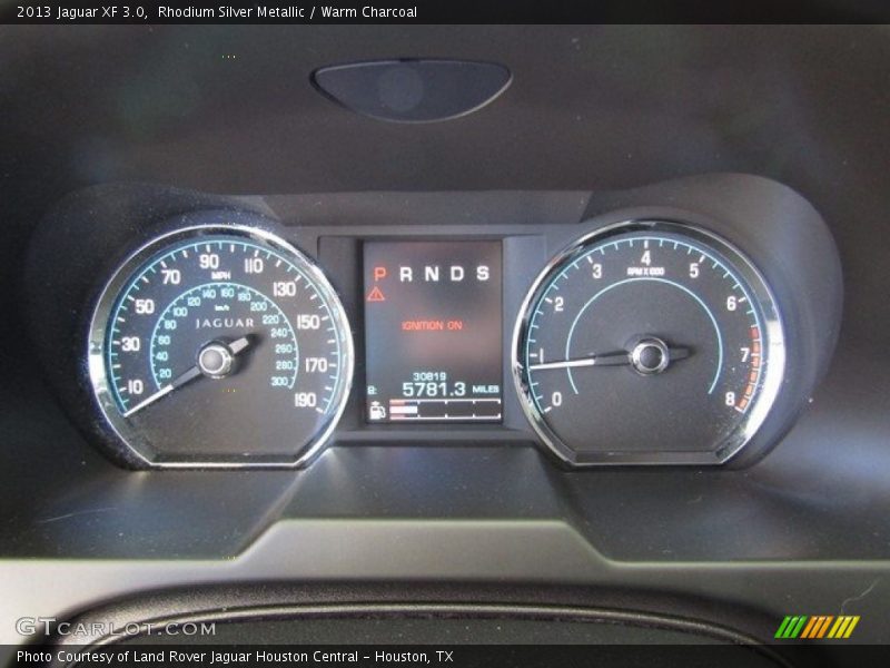 Rhodium Silver Metallic / Warm Charcoal 2013 Jaguar XF 3.0